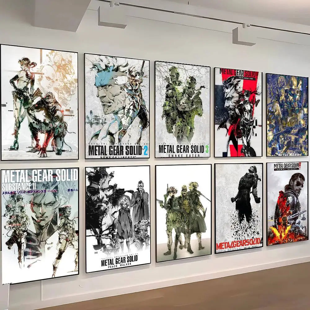 Gift Frameless Poster Personalized Gift For Lovers Customizable Decorative Home Decor Hot Game Metal Gear Solid Solid