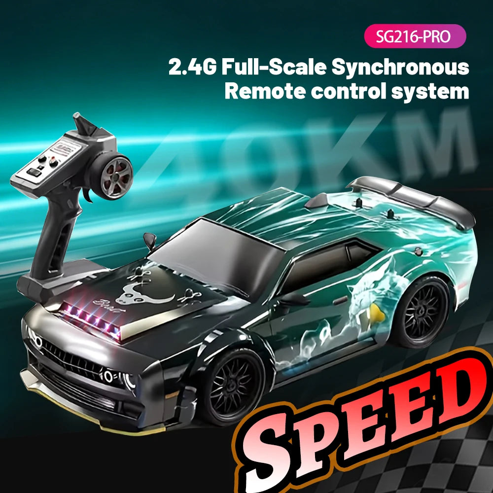 ZNLYRION 70KM/H RC Toy SG216MAX PRO 4WD RC Drift Car 1:16 Scale  2.4G Remote Control Brushless Racing Car With LED Lights for Adults