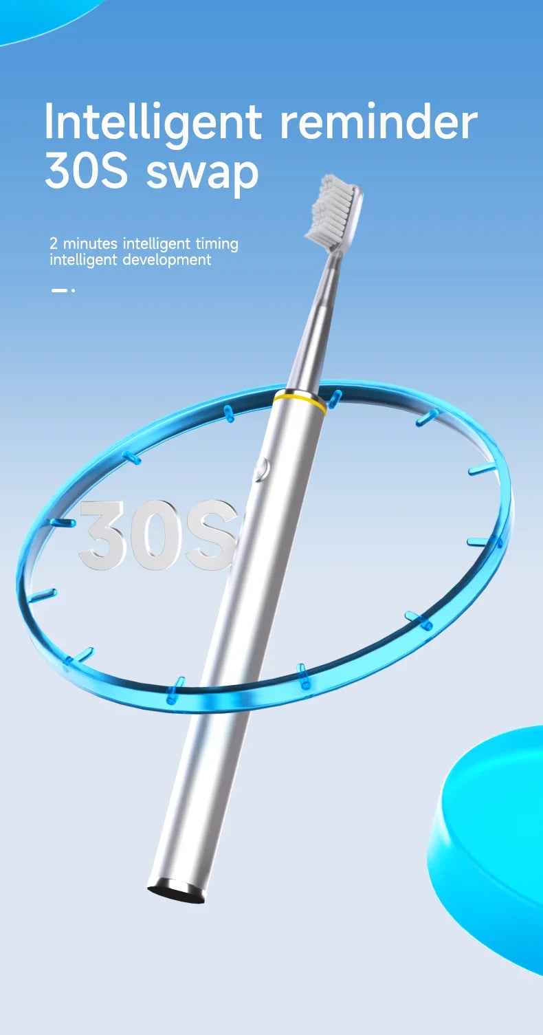 Experience precise cleaning with this electric toothbrush featuring a slim, specially designed brush head for gentle and effective oral care!