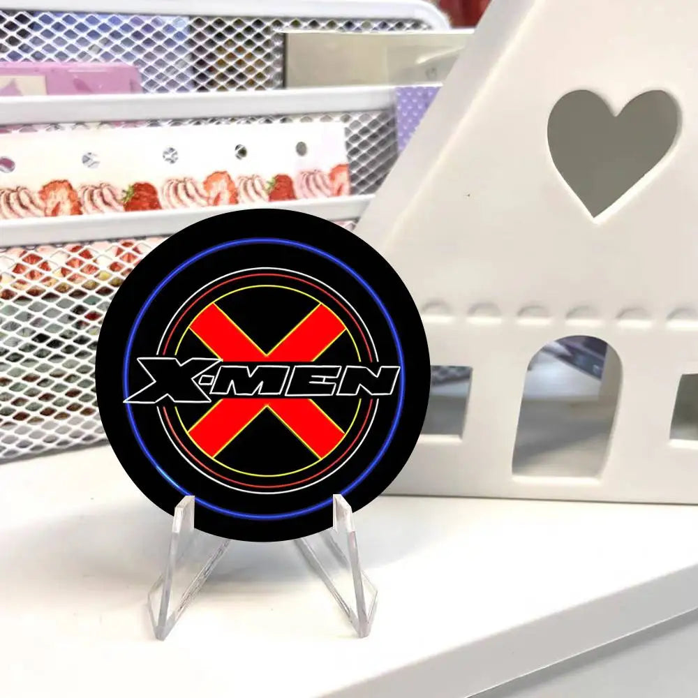 X-Xmen Logo Round Badge Creative Brooch Clothing Backpack Accessories Lapel Pin