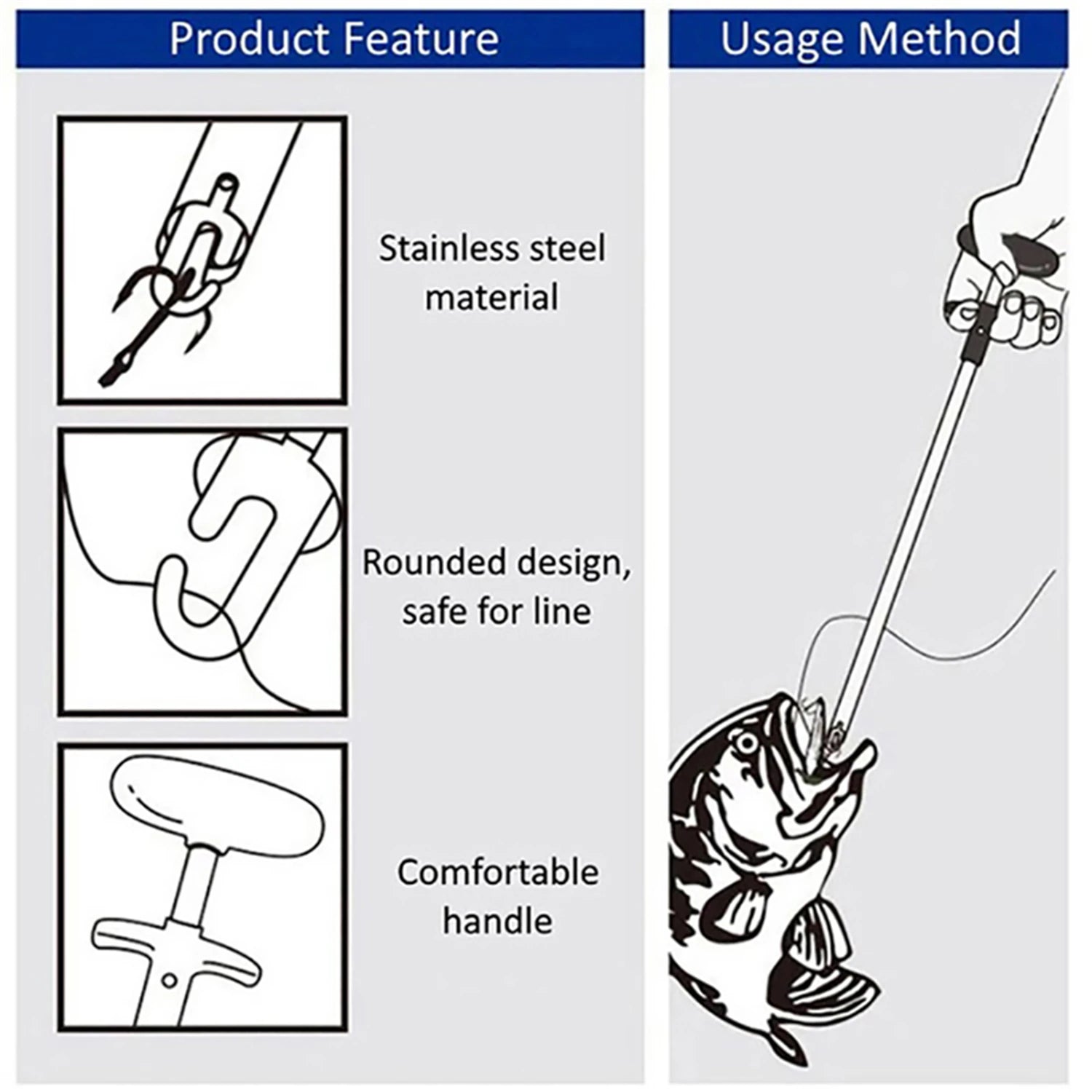 Fishing Hook Remover Tool Fishing Lure Remover Aluminum Tube Hook Detacher Portable Fish Hook Out Extractor