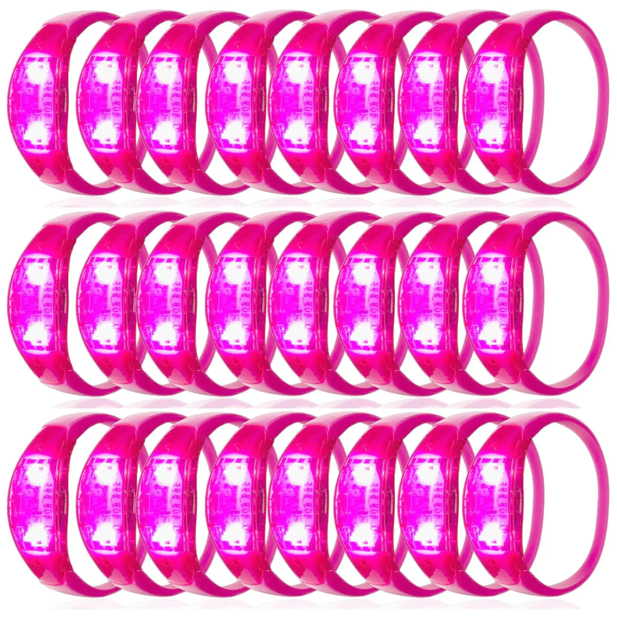 10-300PC LED Glow Bracelets Sound Activated Flashing Light Up Bracelet Luminous Bracelet for New Years Eve Music Control Concert