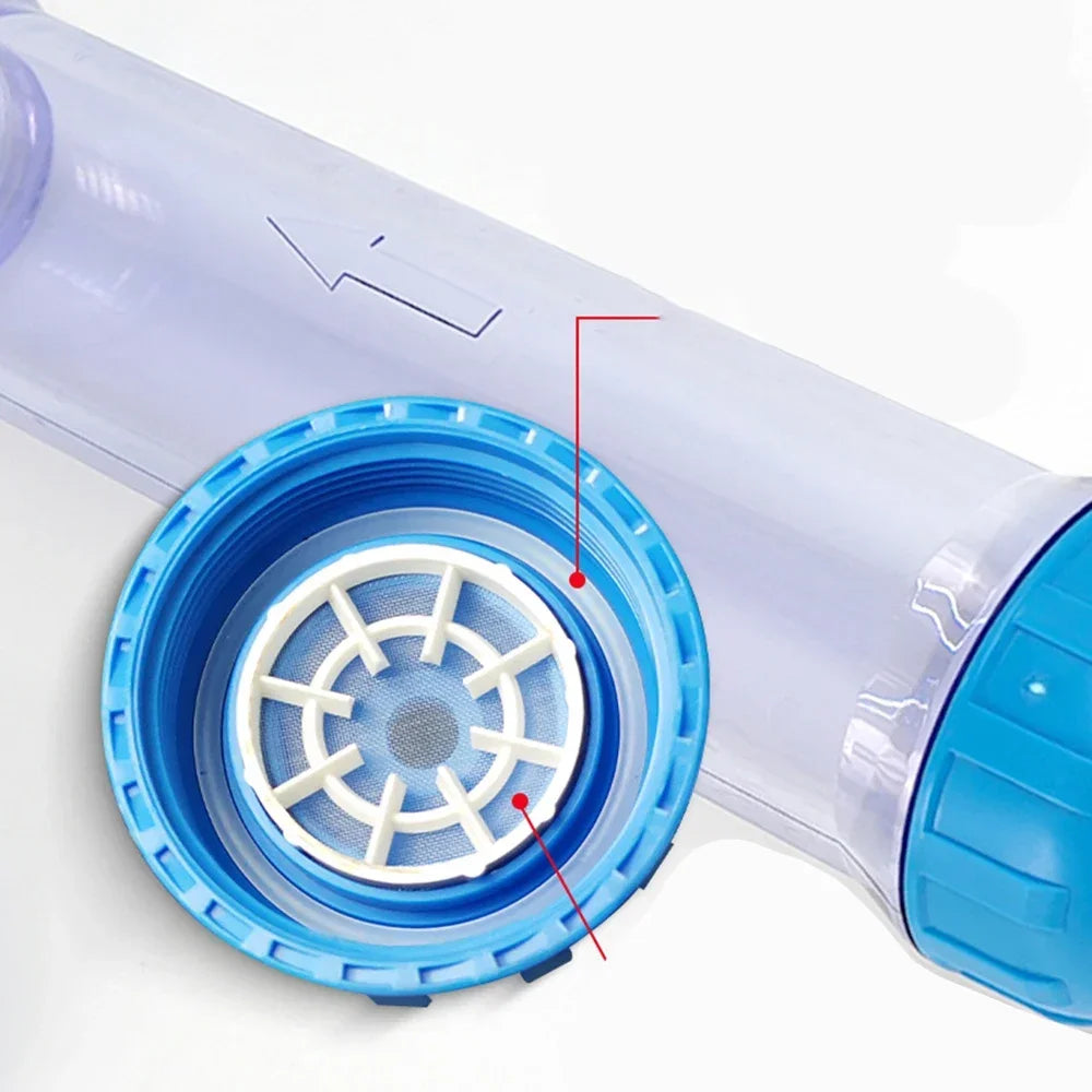 Fish Tank Filter Housing Refillable T33 Housing DIY Fill Water Filter Bottle Fittings Water Purifier Aquarium Filter Accessories