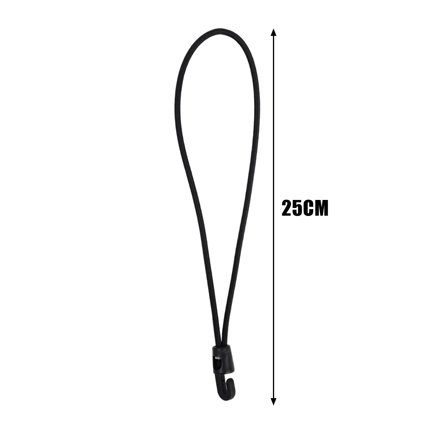 20/1pcs Elastic Strap Nylon Bungee Cord 10cm 15cm 25cm Durable Fixing Band for Flashlight Map Outdoor Backpacking Accessories