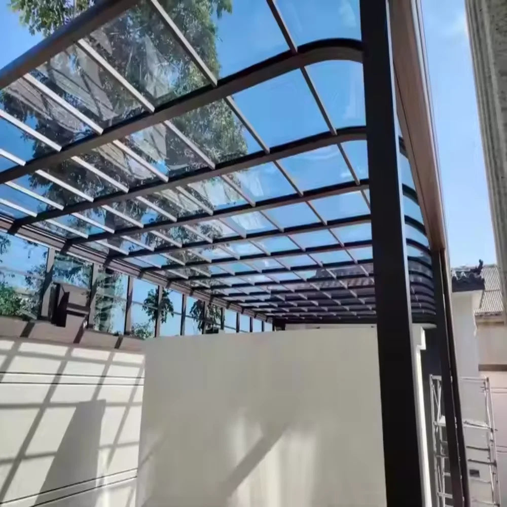 Waterproof Polycarbonate Canopy Door Window Awning Outdoor Sun Shade Rain Cover UV Protection Entrance Porch Patio Shelter