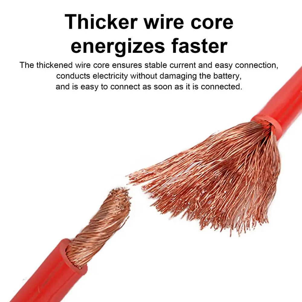 3/4 meters 1500A Car Battery Jump Starter Cable Booster Cable Clamps Emergency Jump Starter Leads Van SUV Double-ended Clips