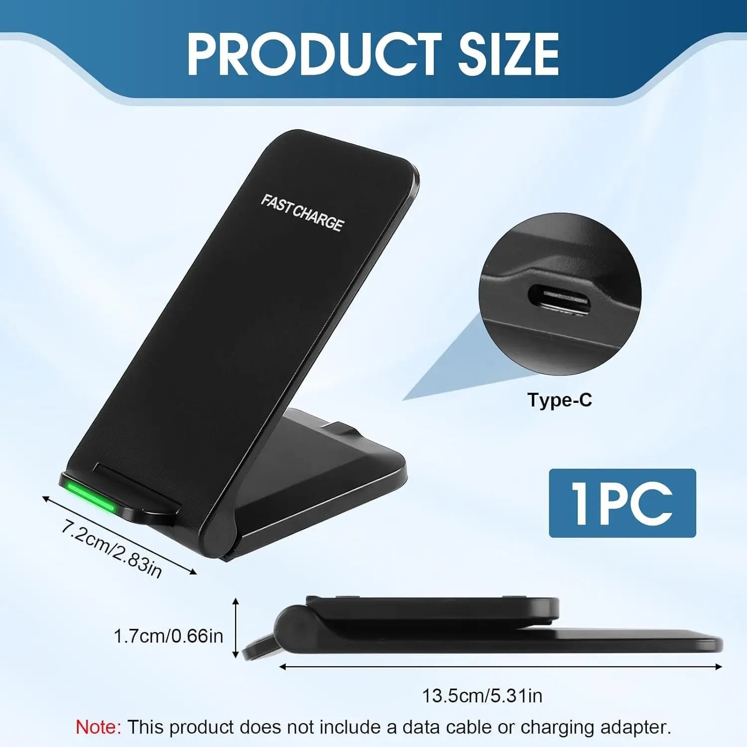 Wireless Charger Station Earphone Phone Fast Charging Charger Holder For iPhone 17 16 15 14 13 Pro Max Samsung S24 S23 Xiaomi