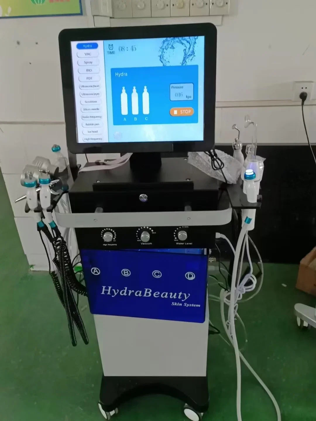 Hot selling 14 in 1 Diamond Peeling Hydro facial machine water jet Aqua facial Vacuum Skin Care Cleaning lifting bubble spa