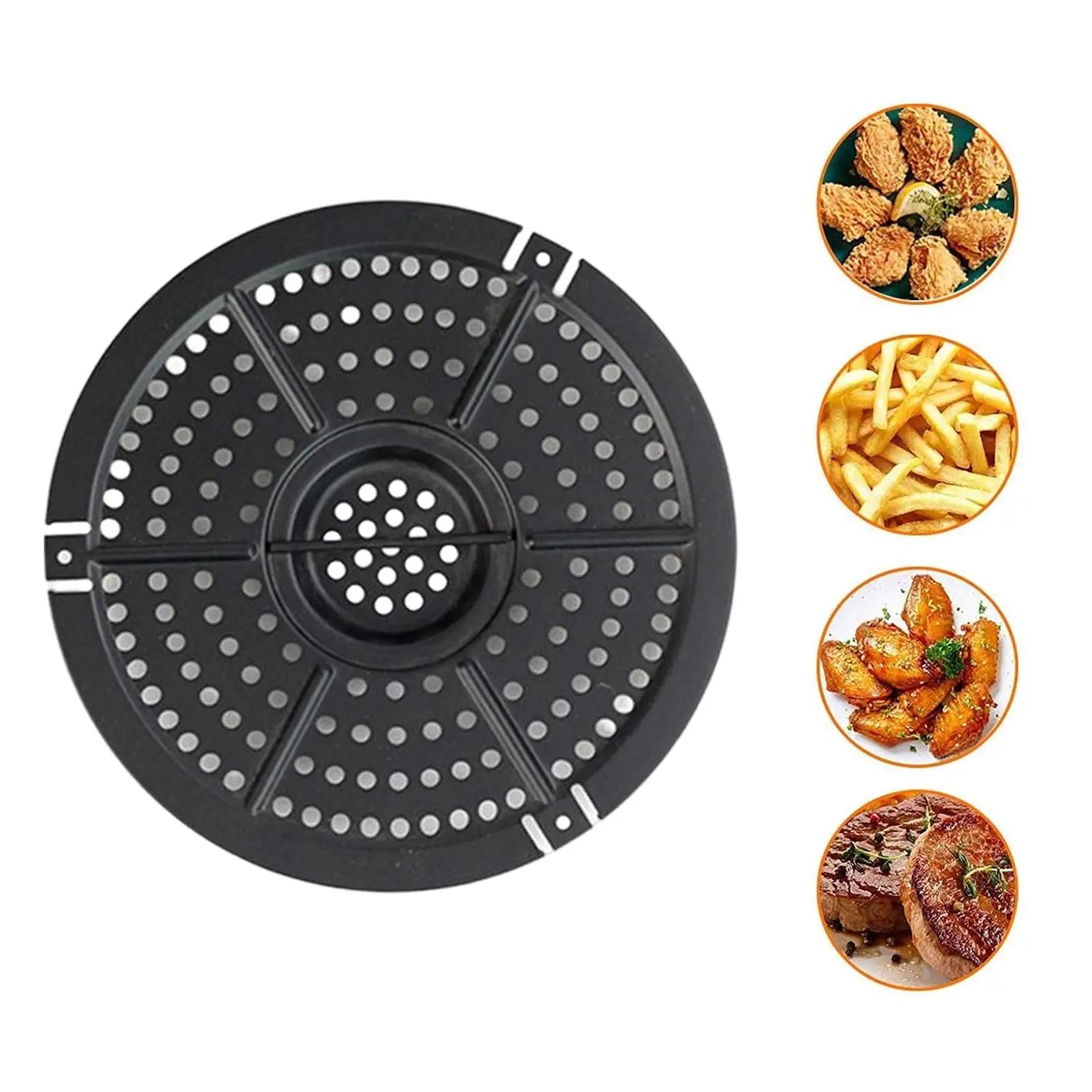 Air Fryer Basket Replacement Grill Air Pan for Power Dash Parts Crisper Plate Non-Stick Fry Pan Kitchen Airfryer Accessories