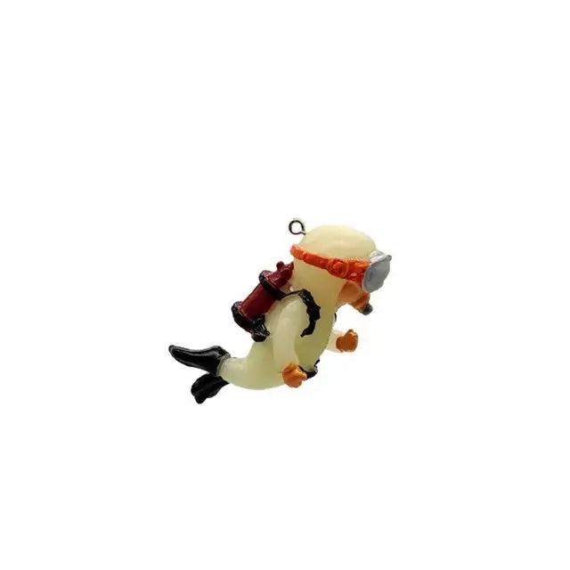 Fish tank Decoration Creative Floating Ornaments Small Figurines Complete Set Diver Blue Guy Underwater Scenery Bottom Figurines
