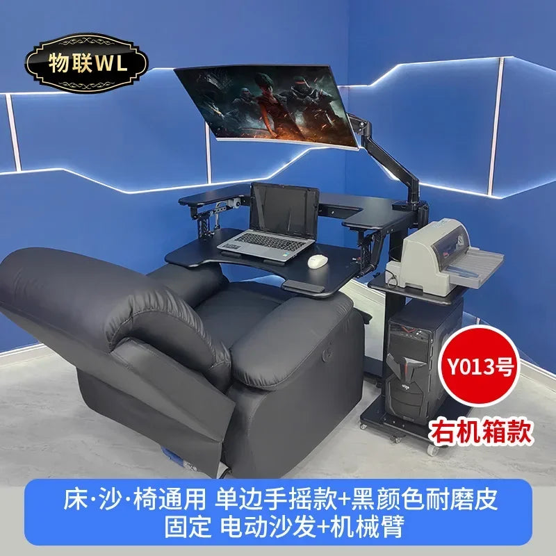 Computer desk bed notebook desktop computer desk bedside table lifting table lazy table cockpit suspension bracket
