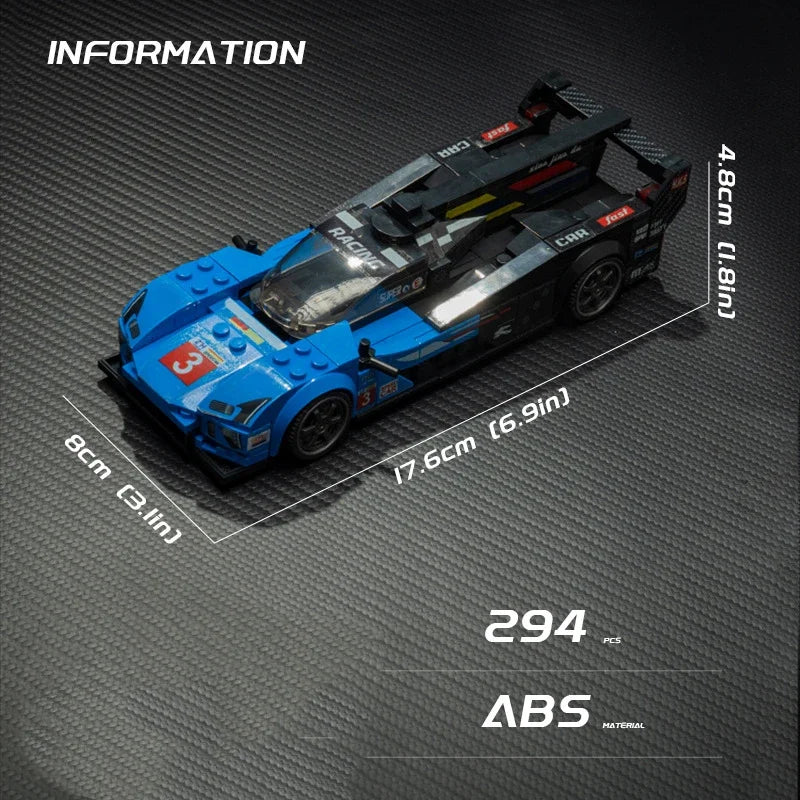 Technical Car Speed Racing Building Blocks Bricks Sets Sports Car MOC Garage City Vehicle Creative Toys For Kids