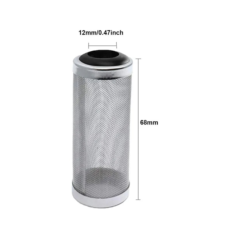 Fish Tank Filter Stainless Steel Inlet Case Mesh Shrimp Nets Special Cylinder Filters Inflow Inlet Protect Aquarium Accessories