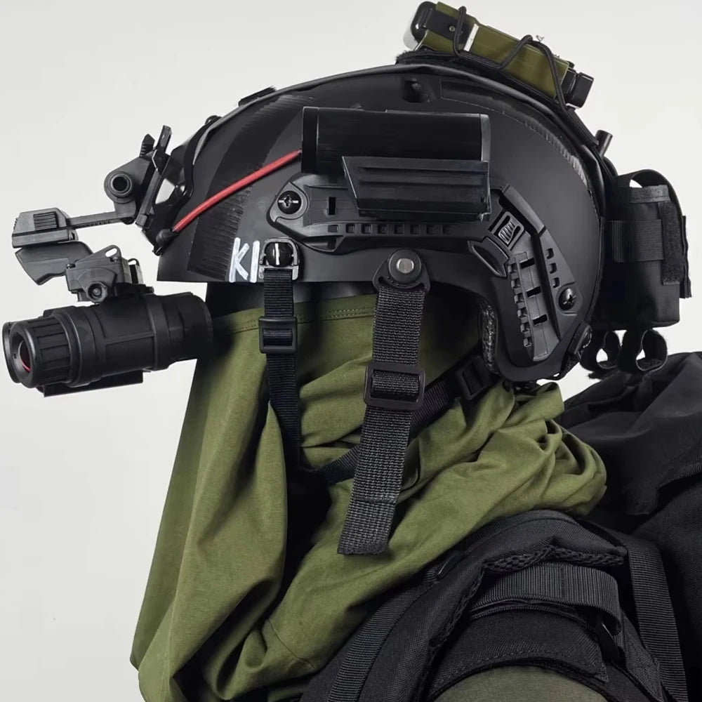 COD Tactical Fast Helmet Set with Six-Eye Night Vision Goggles Mask Adjustable Airsoft Wargame Gear for CS Cosplay, Hunting