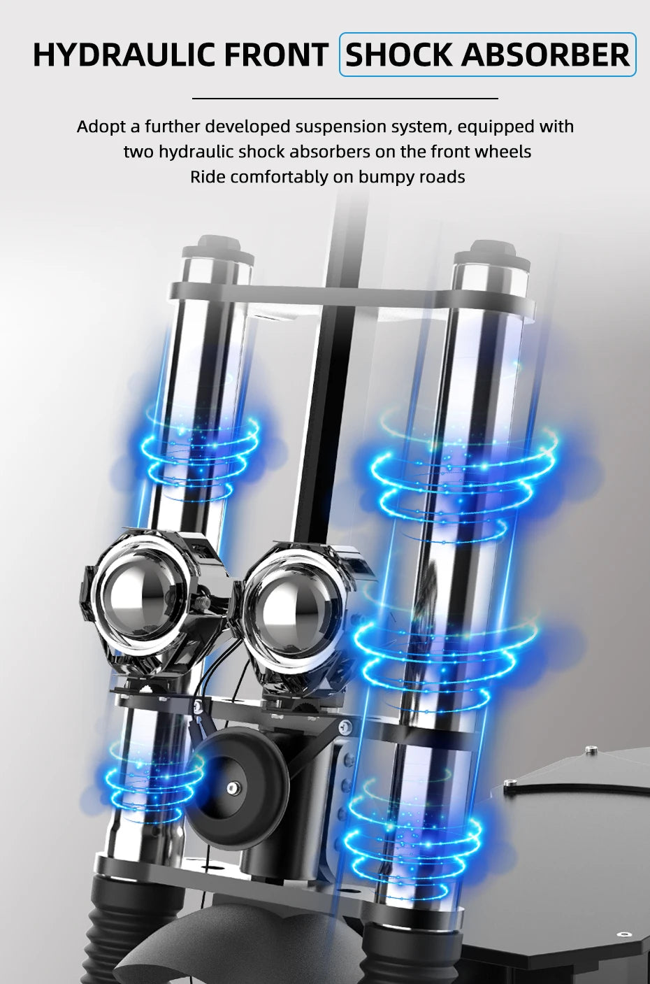 6000W Electric Scooter for Adults 85KM/H Max Speed Dual Motor 11" Off Road Tire E Scooter 30AH Lithium Battery Shock Absorption