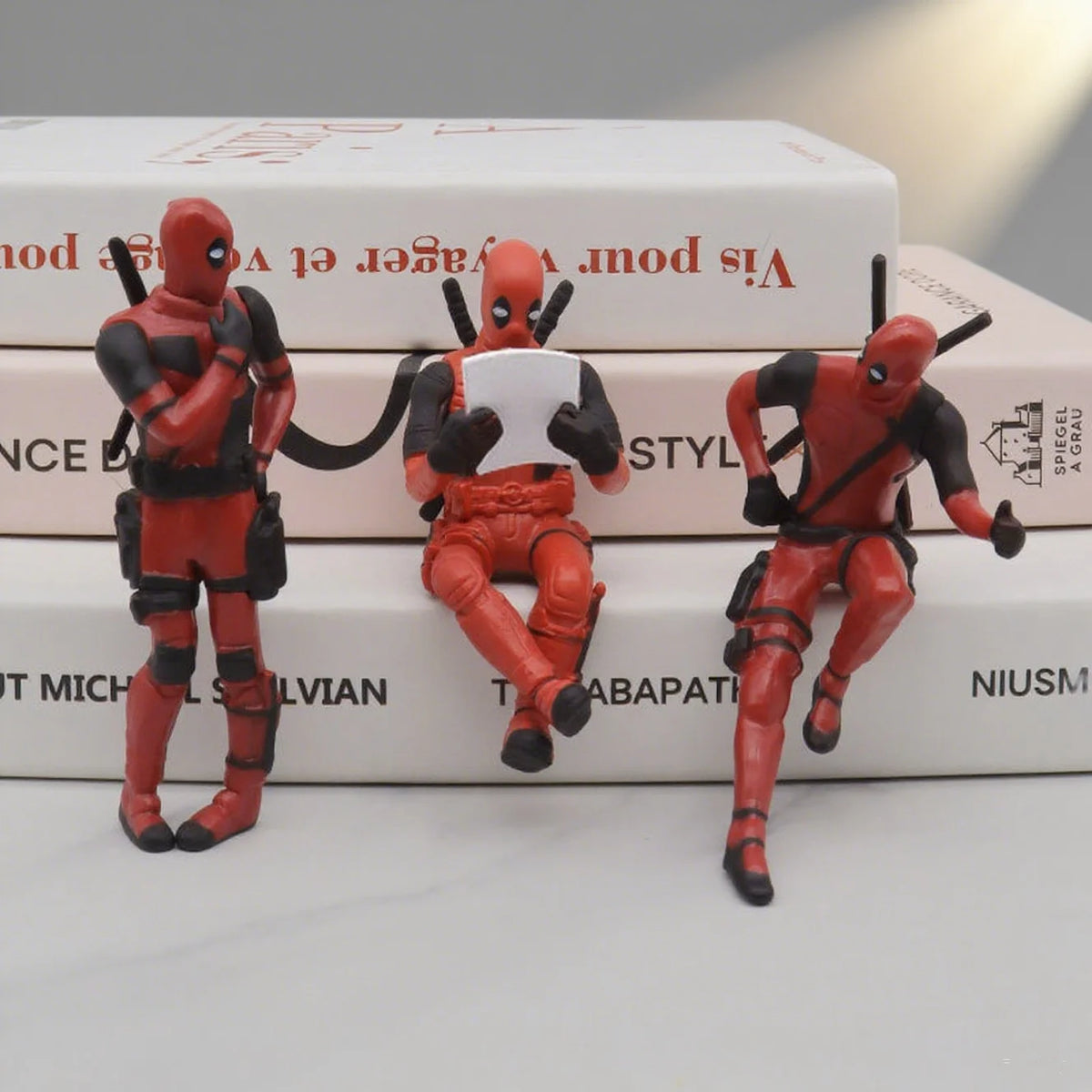 Anime Deadpool Action Figure Car Interior Decoration Toy Pendant Car Accessories Model Mini Doll Figurine Kids Toys Gift