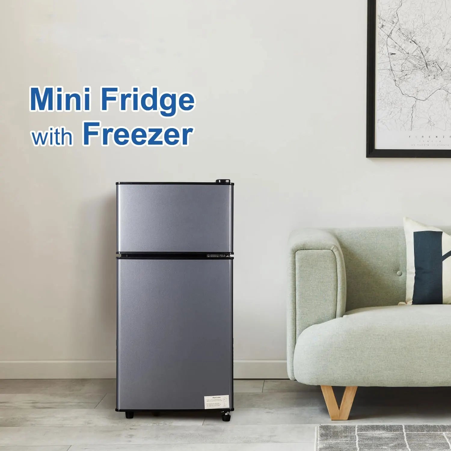 Mini Fridge with Freezer
