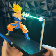 Anime Son Goku Kamehameha Night Light Figures Desktop Touch Control Lamp Rechargeable Night Lamp Figures with Cotton