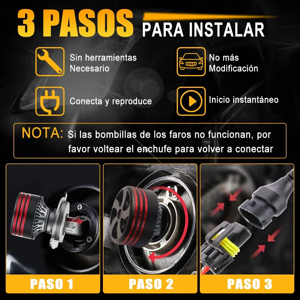 Dualvision M8PRO H7 Led H4 H3 H1 2700W 9000000LM H8 H11 9005 HB3 9006 HB4 9012 HIR2 H9 Canbus 9054 CSP M8 Pro Car Light Fog Lamp