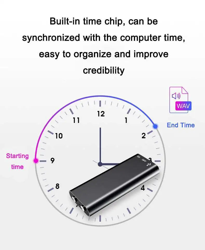 Capture clear audio with this digital dictaphone—featuring HD sound quality and noise reduction for perfect recordings every time!