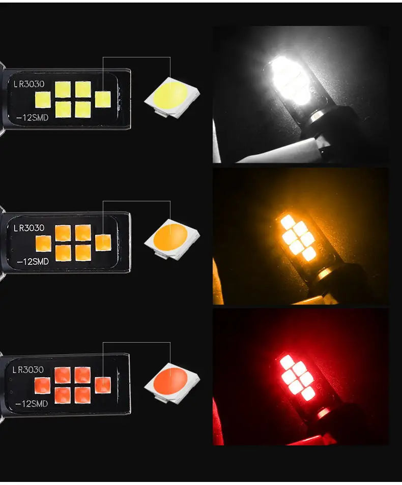 1pcs Py21w Ba15s P21w Led 1156 Bau15s Bulb 3030SMD 1157 Led Bay15d P21/5w Car Turn Signal Lamp Brake Backup Light White