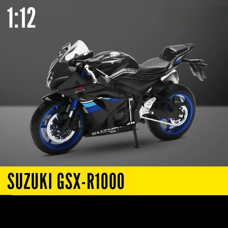 1/12 SUZUKI GSX-R1000RR L7 Toy Motorcycle RMZ City Diecast Metal Model 1:12 Racing Sport Miniature Collection Gift For Boy Kid