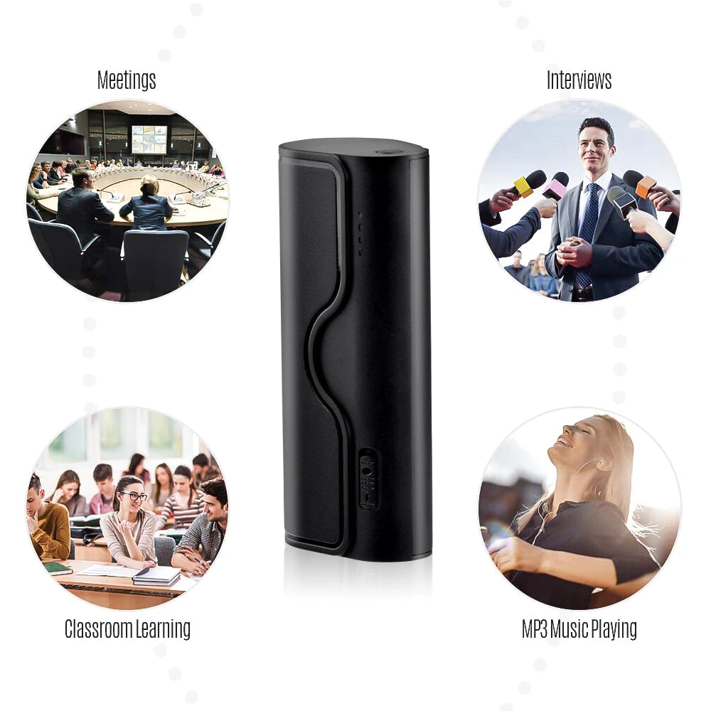 Professional Digital Voice Recorder Long Time Recording USBPen Noise Reduction Voice Activated Digital Audio Recorder MP3 Player
