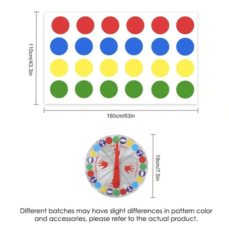 Hasbro Classic Twist Party Board Game, suitable for indoor and outdoor games for children aged 6 and above, with 2 or more playe