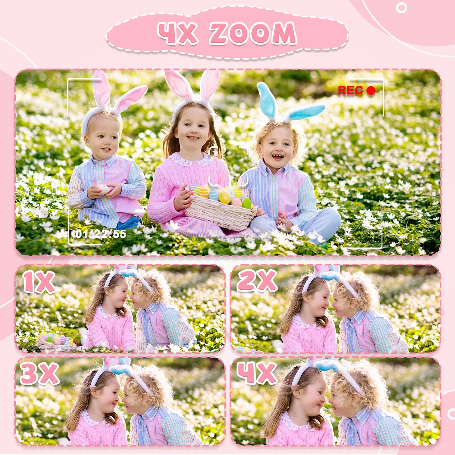 Capture every moment with this 1080P HD children’s digital video camera—featuring a 2.0-inch screen, perfect for toddlers to explore photography and video!