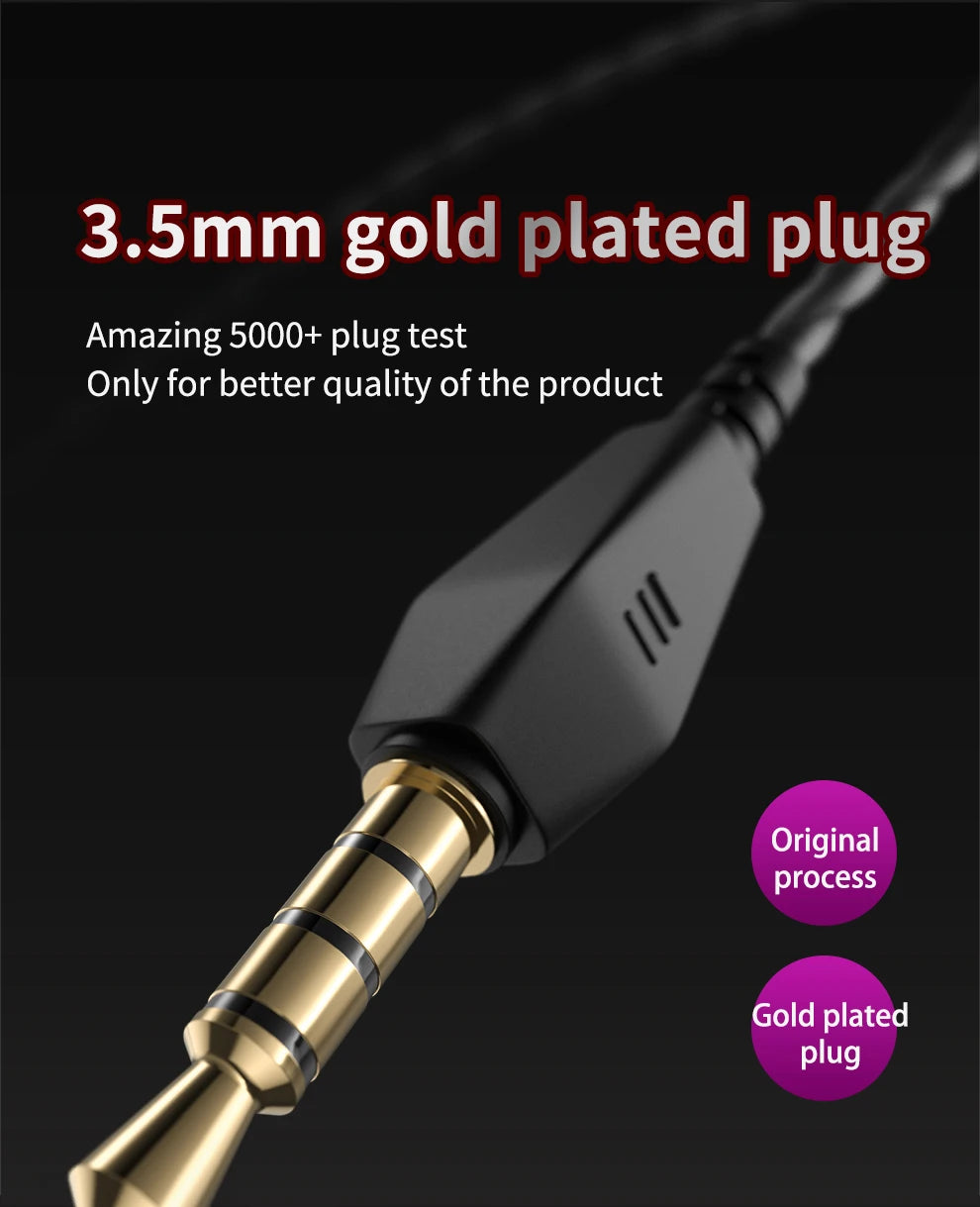Experience immersive sound with these in-ear earphones featuring 6 dynamic driver units—offering stereo HIFI, deep subwoofer bass, a built-in mic, and perfect for sports and monitoring!