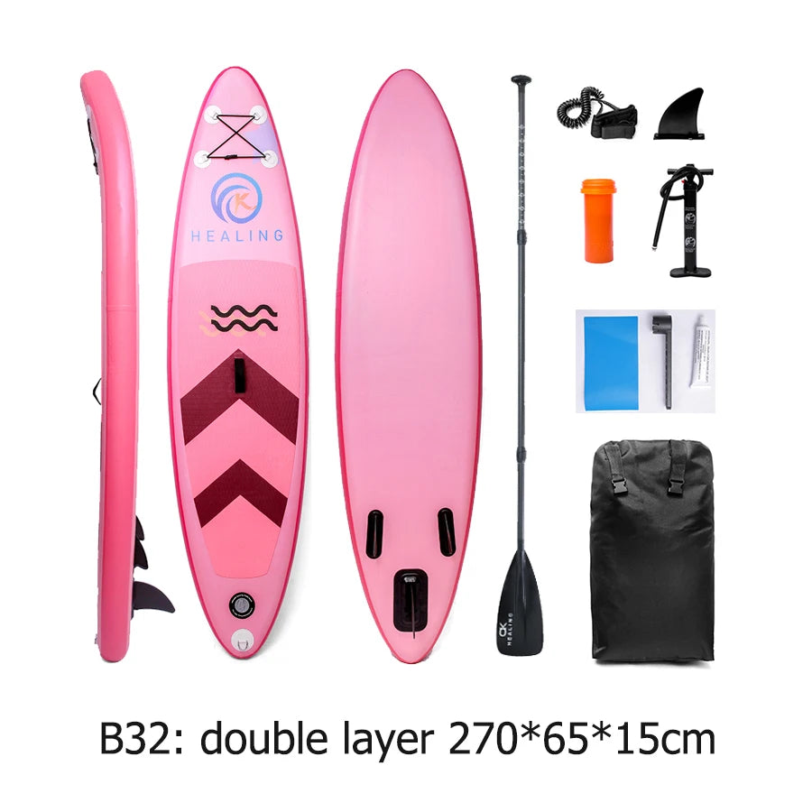 Surfboard SUP Surfing Board Inflatable Stand Up Paddle Board Ultra-Light Paddleboard with SUP Accessories Fins Paddle