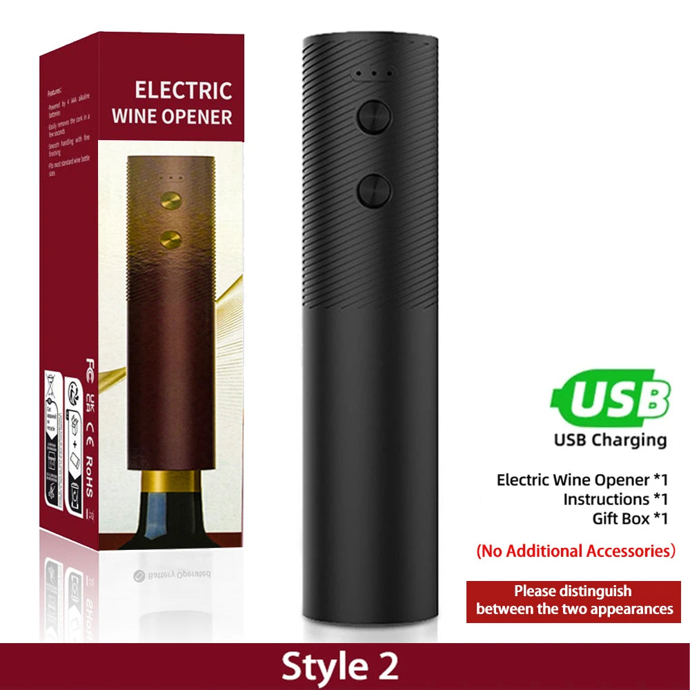 Pop open your favorite bottle effortlessly with this electric wine bottle opener—stylish, quick, and hassle-free!