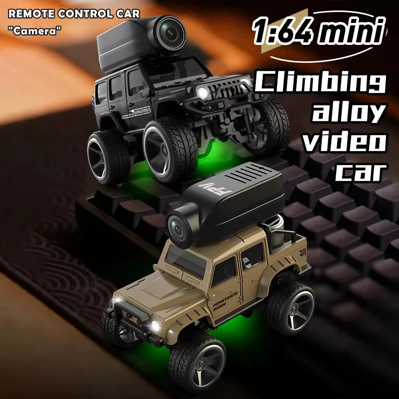 1:64 Mini RC Car 2.4G FPV HD Camera Drift Remote Control WiFi APP High-Speed Racing Stunt Cars Toy Gift for Kids Adults
