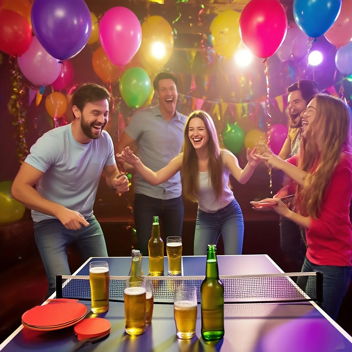 24 PCS Beer Pong Game Cups for Outdoor Drinking Games, Camping Parties, Christmas Bar Game Supplies, Outdoor Leisure Games