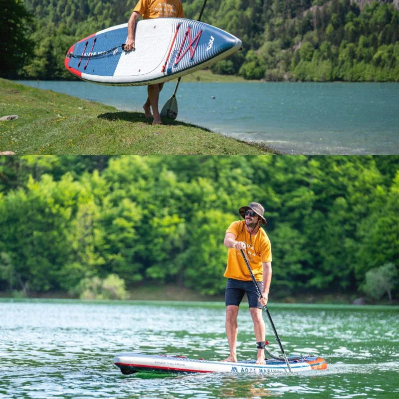 AQUA MARINA HYPER Surf Board Inflatable Stand-Up Inflatable Surfboard Water Sports SUP Board Longboard Boat Dinghy Raft 350cm