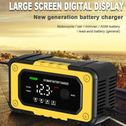Stay charged and ready with this portable battery jumper starter power pack—featuring an LCD screen and powerful engine support for reliable jump starts anytime!