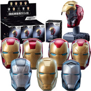 MORSTORM Tony Stark Iron Man Helmet MK7 MK15 MK46 MK85 MK42 MK21 MK 16 Anime Figure Model Assembly Toys Blind Box Christmas Gift