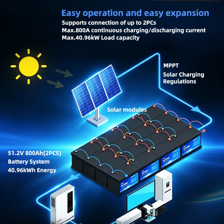 Anern High Quality 2560WH 12V/24V 100Ah LiFePO4 Lithium Battery Built-in BMS for Inverter Motorhome Solar System Boat Household