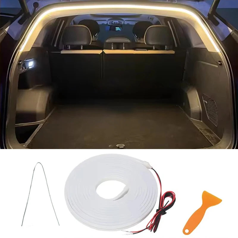 Automatic Led Trunk Light 4.2M Automatic Sensor Car Trunk Light Strip with Dynamic Flowing Illumination for Universal Fit 12V