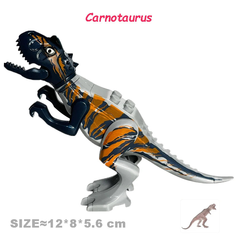 Jurassic Cool Dinosaurs World Triceratops Velociraptor Indominus T-Rex Model Assemble Building Blocks Toys For Children Boy Gift