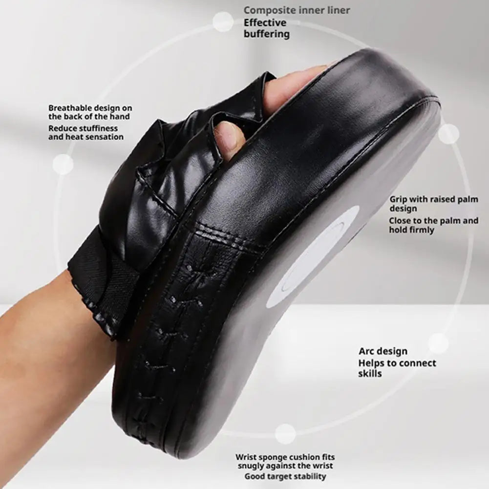 Professional Boxing Punch Mitts Curved MMA Muay Thai Hand Target Training Pads for Adult Kids Karate Sanda Combat Sports Gear