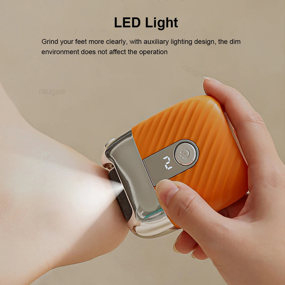 Electric Foot Grinder Rechargeable Automatic Portable Foot Callus Remover Rubbing Pedicure Polishing Hard Dead Skin Removal Tool