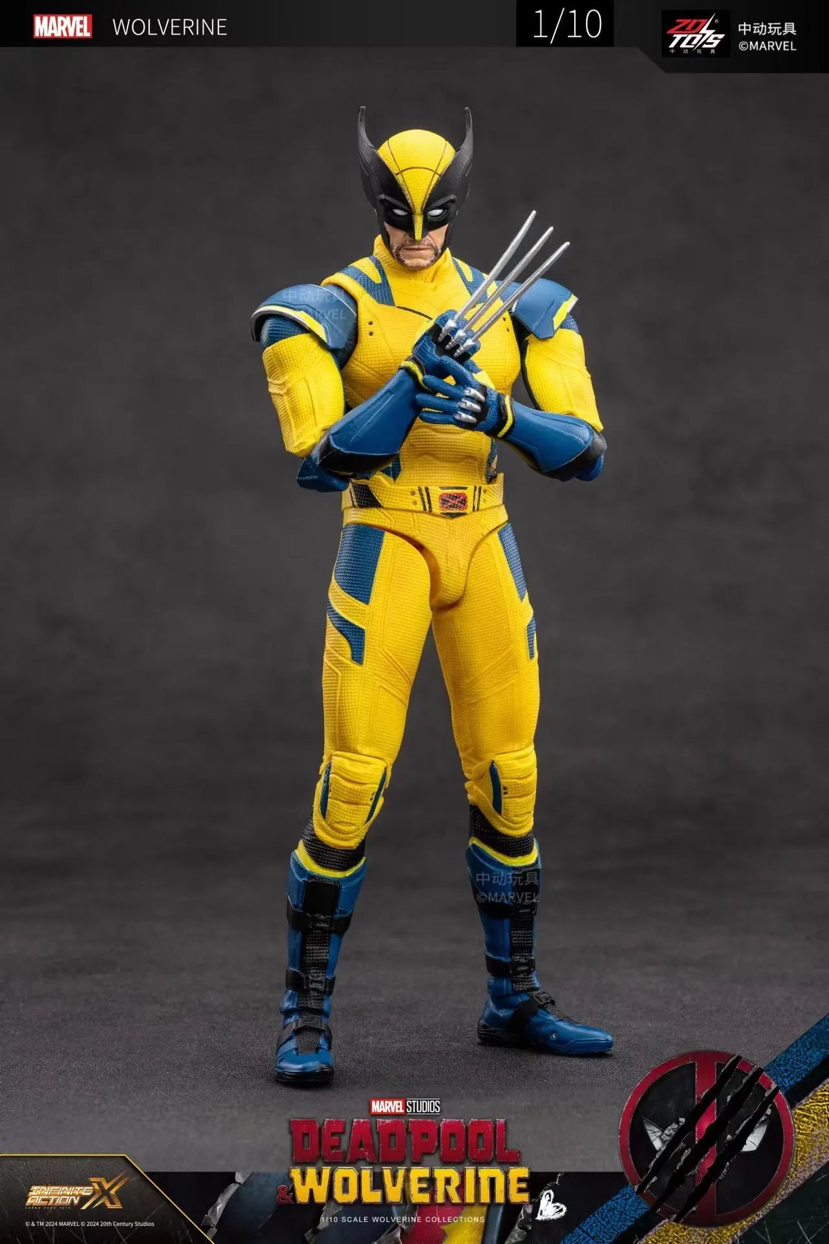 ZDTDS Deadpool & Wolverine Spider-Man X-Men Logan Winston Wilson Assembly Action Figures Collection Doll Joint Mobility Toy Gift