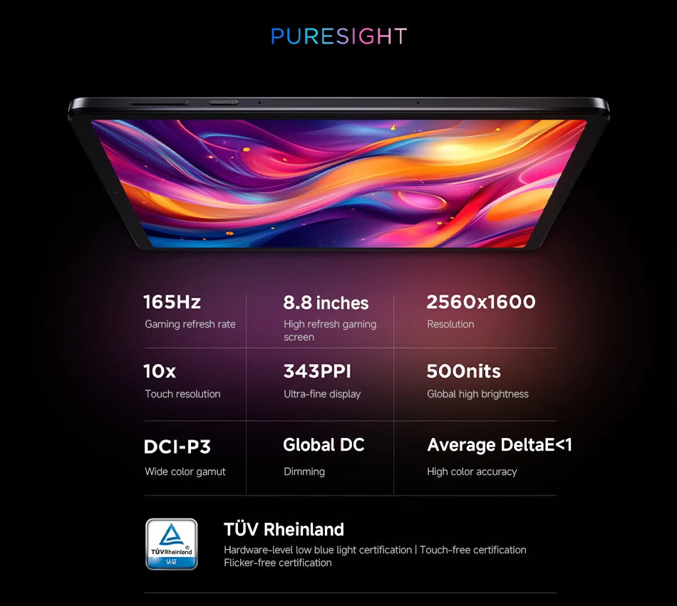 Original Lenovo Legion Y700 2025 8.8'' Gaming Tablet 256GB 512GB ROM Snapdragon 8 Gen 3 165Hz Display 6550mAh 68W Charging