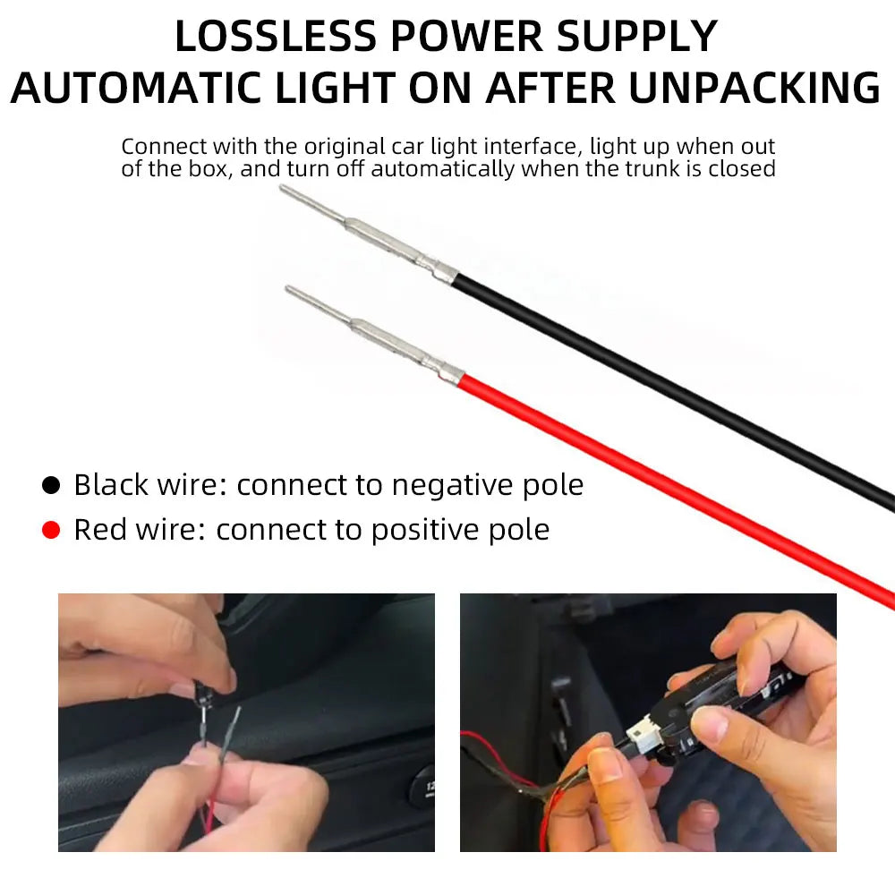 Automatic Led Trunk Light 4.2M Automatic Sensor Car Trunk Light Strip with Dynamic Flowing Illumination for Universal Fit 12V