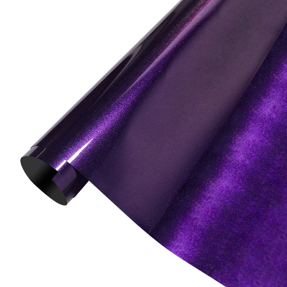 PET Diamond Purple&Gold Car Vinyl Film PVC Waterproof Scratch Resistant Sticker Motorcycle Auto Body Exterior Decoration Film