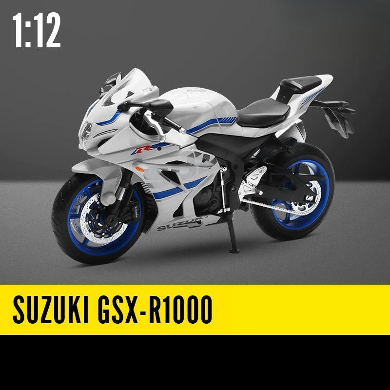 1/12 SUZUKI GSX-R1000RR L7 Toy Motorcycle RMZ City Diecast Metal Model 1:12 Racing Sport Miniature Collection Gift For Boy Kid
