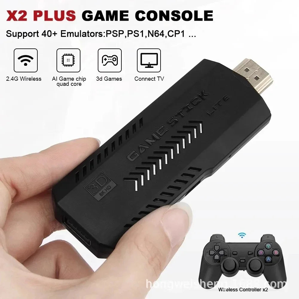 New Classic Video Game Console. Wireless 4K HD Controller. 30000 Games, 50 Simulators. Compatible with PS1, N64 Retro Gaming