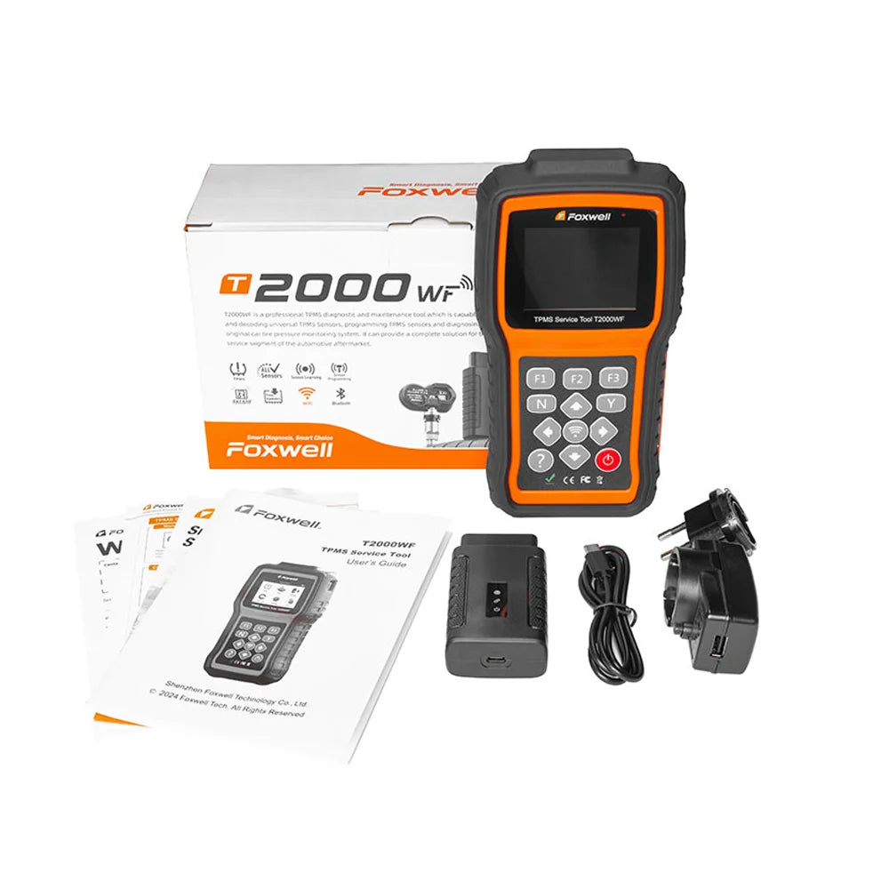 FOXWELL T2000 WF TPMS Diagnostic Tool for Car Tire Pressure Monitor System Programming Diagnosis Sensors Program PK T2000 pro
