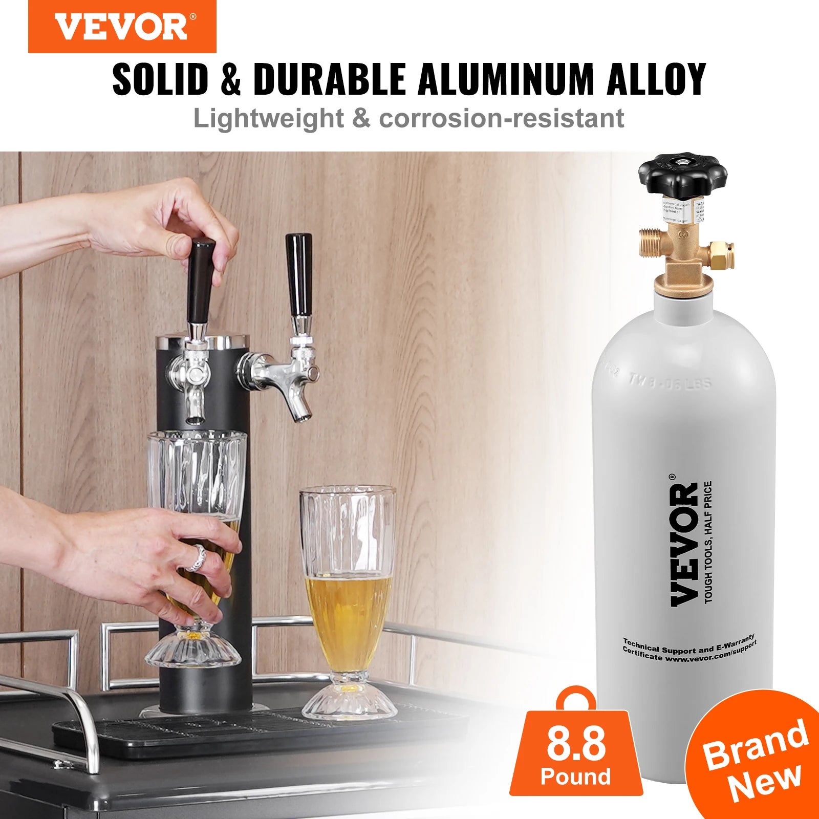 5 Lbs CO2 Tank Aluminum